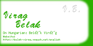 virag belak business card